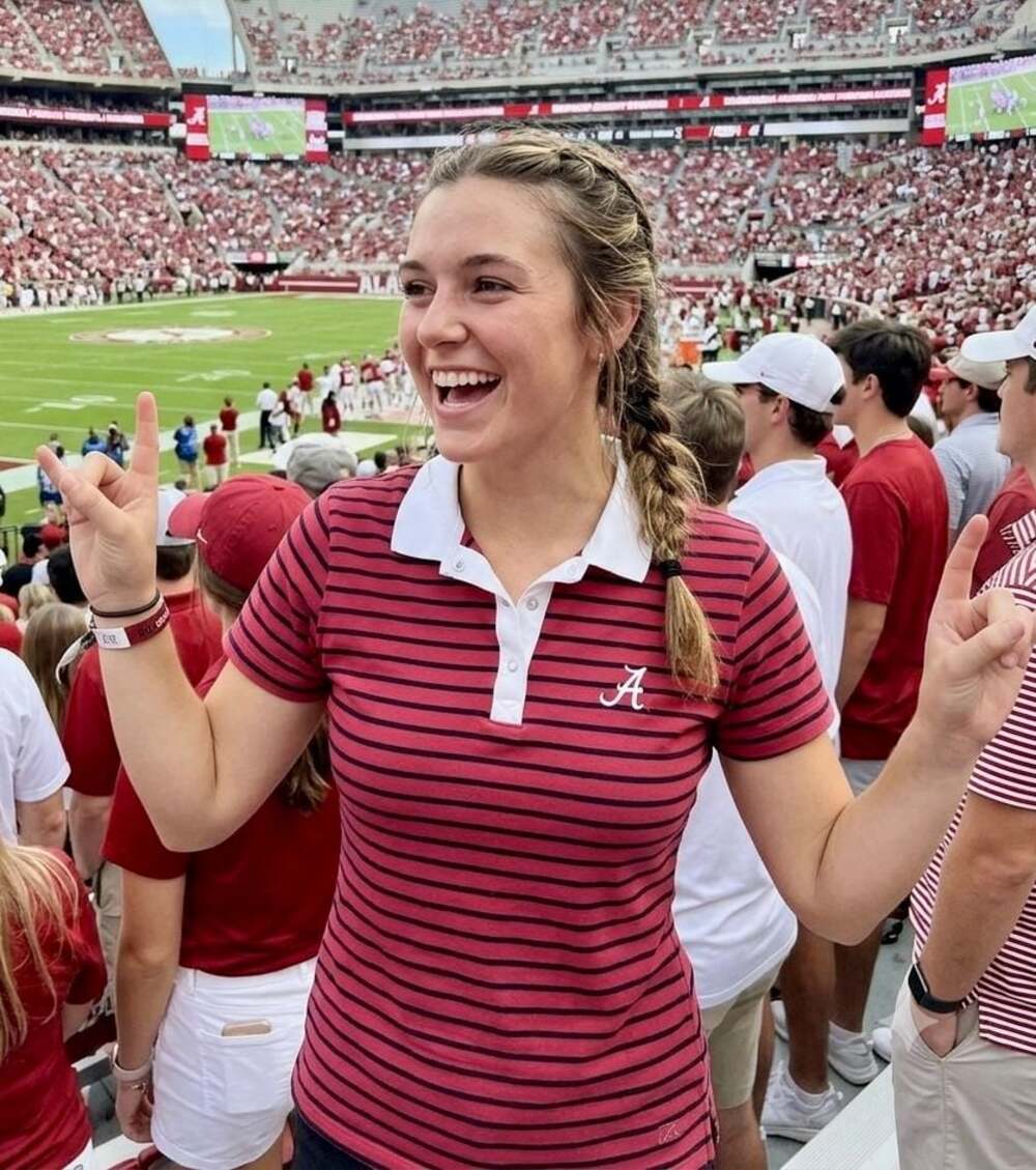 Cutter & Buck Alabama Crimson Tide Women's Red and Black Striped Polo Shirt